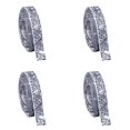 thumbnail image 1 of Self-Adhesive Crystal Rhinestone Ribbon Resin Diamond Ribbon Glitter Rhinestone Sticker Roll DIY 4PCS, 1.5 cm, Silver C 4 Packs, 1 of 7