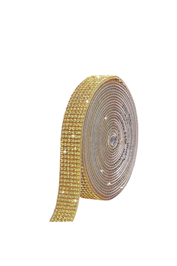 Self Adhesive Crystal Rhinestone Strips Diamond Ribbon Gemstone Sticker Roll for Craft DIY Arts, Wedding Party Decoration