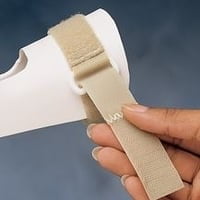Self-Adhesive D-Ring Straps with Hook & Loop, 2" x 18" / White