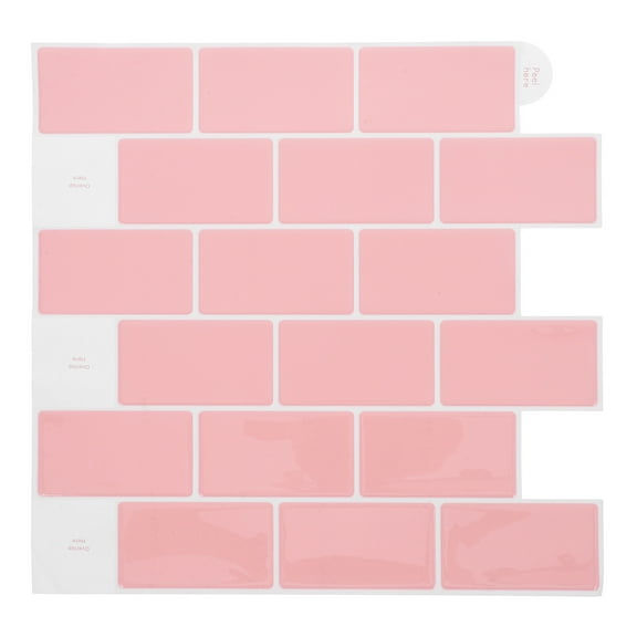 Self Adhesive Decorative Tiles 11.99x11.99in Peel and Stick Backsplash Wallpaper 3D Wall Stickers for Kitchen Bathroom Waterproof