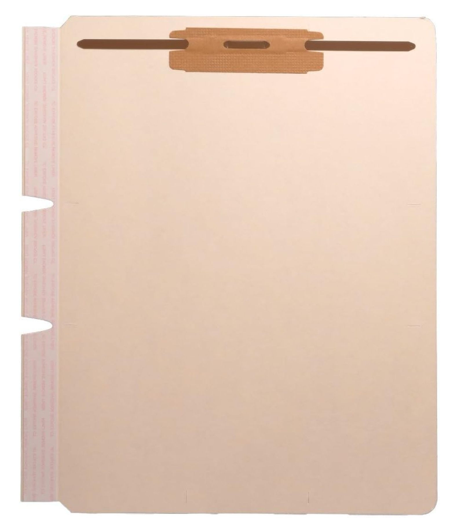 Self Adhesive Divider, Standard Side Flap, 2" Fasteners on Top of Both