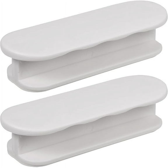 Self-Adhesive Door Handles, Pack of 2, Cabinet Handles, Balcony Door Knobs, Plastic, Self-Adhesive Furniture Handles for Windows, Glass Doors, Drawers, White