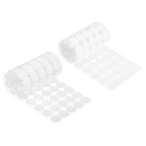 Self Adhesive Dots, 300 Pairs 0.79" - Blending Fabric Hook & Loop Tapes, Round Dots for Classroom (White)