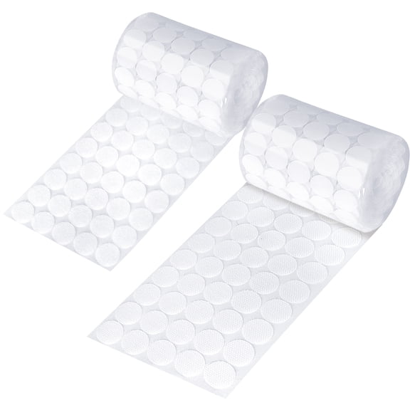 Self Adhesive Dots, Strong Adhesive 1280pcs(640 Pairs) 0.39 Inch Round Adhesive Strips, Small Circle Dots, Sticky Back Tapes for Home Classroom Office