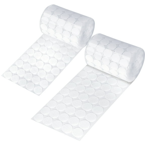 Self Adhesive Dots, Strong Adhesive 400pcs(200 Pairs) 0.79 Inch Round Adhesive Strips, Small Circle Dots, Sticky Back Tapes for Home Classroom Office