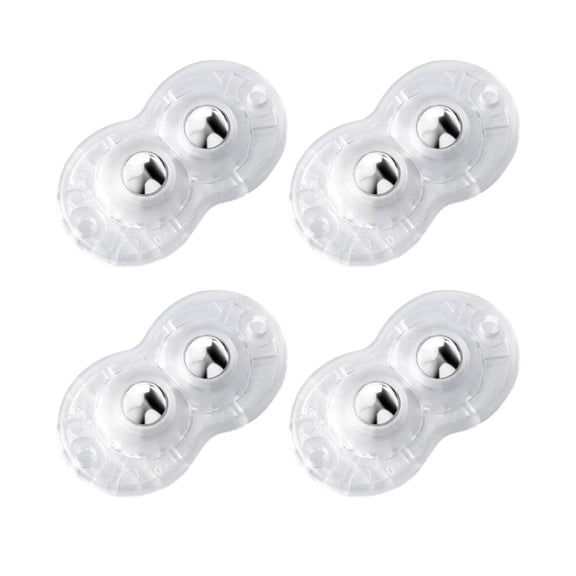 Self Adhesive Double Wheel Casters Smooth Movement for Homes Office Furniture