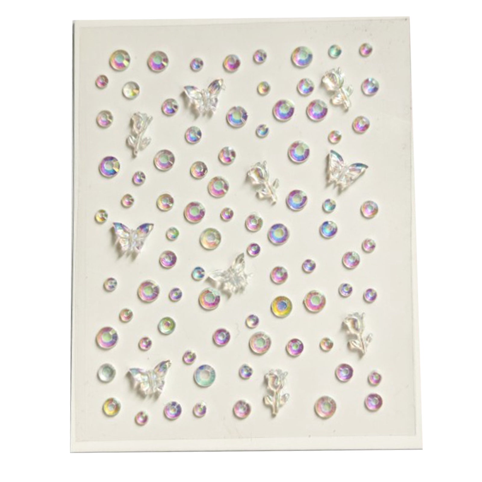 Face Rhinstone Self-Adhesive Face Rhinestone Makeup Supplies Sparkling Non-Irritation ...