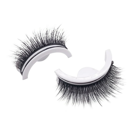 Self-Adhesive False Eyelashes – Glue-Free Reusable Natural Soft Synthetic Lashes, 3D Comfortable Design, 1 Pair