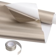 Self-Adhesive Faraday Fabric   43  x 19.6  Nickel EMI Shielding Cloth with 5m Conductive Tape   Blocks WiFi/RFID/EMF/5G Signals
