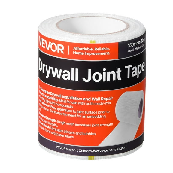 Self Adhesive Fiberglass Dryboard Joint Tape 5.91 Inches Wide 98.43 Feet Long 12 Rolls for Repairing Cracks and Creating Smooth Walls