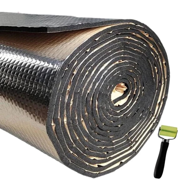 Self-Adhesive Fire Heat Sound Deadener Insulation Mat: Car Hood Engine KIT 2x40