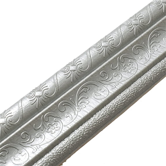 Self-Adhesive Flexible Foam Molding Decorative Strip-Waist Line Skirting Line Stereoscopic 3d Adhesive Decorative Wall Line Wallpaper Frame, Used For Diy Decoration In Home, Office And Hotel