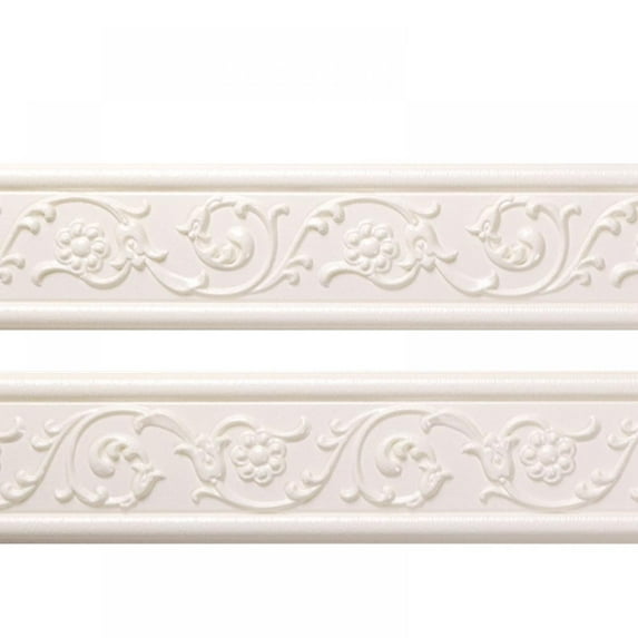 Self Adhesive Flexible Foam Molding Trim, 3D Sticky Decorative Wall Lines Wallpaper Border for Home, Office, Hotel DIY Decoration