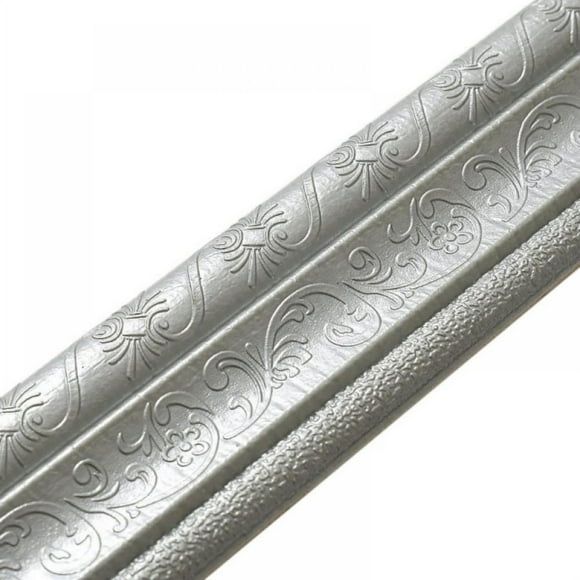 Self Adhesive Flexible Foam Wallpaper,3D Waterproof Wallpaper Border Peel and Stick Wall Border Foam Removable Stickers for Living Room Kitchen Bathroom-Length 7.54ft,Width 3.14inch