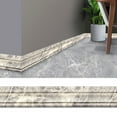 thumbnail image 1 of Self-Adhesive Foam Baseboard Molding, Wall Trim Protective Edge Guard with Waterproof Surface for Tile Plastic Metal Glass, Living Room Kitchen Bathroom Decoration Line, Size:90.6×3.15in, 1 of 2