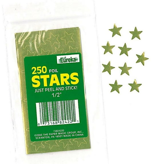 Self-Adhesive Foil Star Stickers