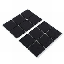 Self Adhesive Furniture Pads, Black Non Slip Chair Leg Pads, 12Pcs Self-Adhesive Furniture Pads, Non-Slip Chair Leg Floor Protectors for Hardwood Floors, Round, by Goohae