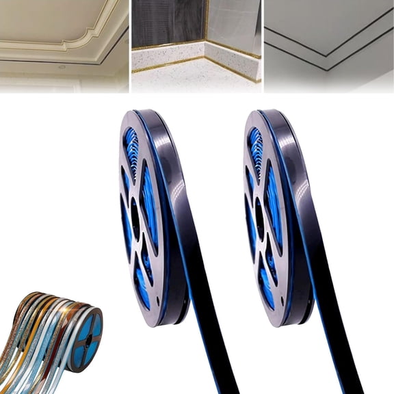 Self-Adhesive Gap Beautifying Tape, Flexible Caulk Moulding Trim Strips, Decorative Sealing Tape, PU Caulk Tape for Bathtub Bathroom Toilet Kitchen