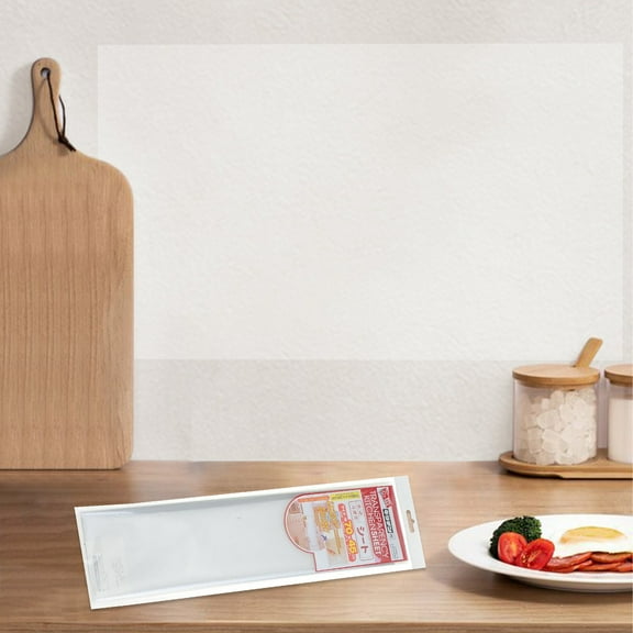 Self-Adhesive Grease Proof Stove Sticker - High Temperature Protection Kitchen Tile Backsplash, Transparent PVC Cabinet Hood Cover, Watertight Decorative Wallpaper 17.72x27.56in