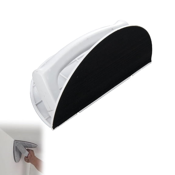 Self-Adhesive Handheld Micro Detail Sander, Right Angle Semi-Circular Angle Sanding Tool, Multi-Functional Semi-Round Corner Sandpaper