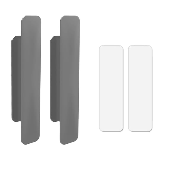Self Adhesive Handle for Sliding Doors and Drawers Stick On Pulls for Kitchen Cabinets and Windows No Drill Hardware Solution for Home Improvement A273 Gray