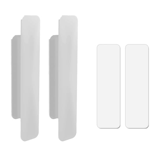 Self Adhesive Handle for Sliding Doors and Drawers Stick On Pulls for Kitchen Cabinets and Windows No Drill Hardware Solution for Home Improvement A274 White