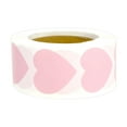 thumbnail image 1 of Self-Adhesive Heart Shaped Blank Stickers Roll, 500 Labels for Decoration, Gift Giving, DIY Crafts and Planner, 1 of 6