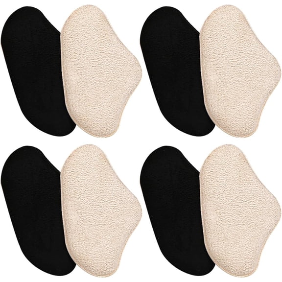 Self-Adhesive Heel Cushion Inserts 8pcs (4 Pairs) Soft 5d Grips Pads for High Prevent Blisters and Slipping Comfortable Shoe Women