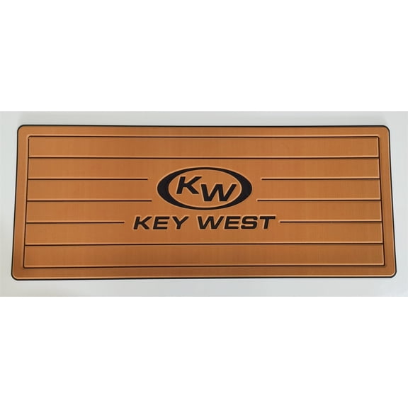 Self-Adhesive Helm Pad for Key West Boats, 13mm EVA Foam Non-Slip Marine Mat, Peel and Stick Faux Teak Decking Protection Pad