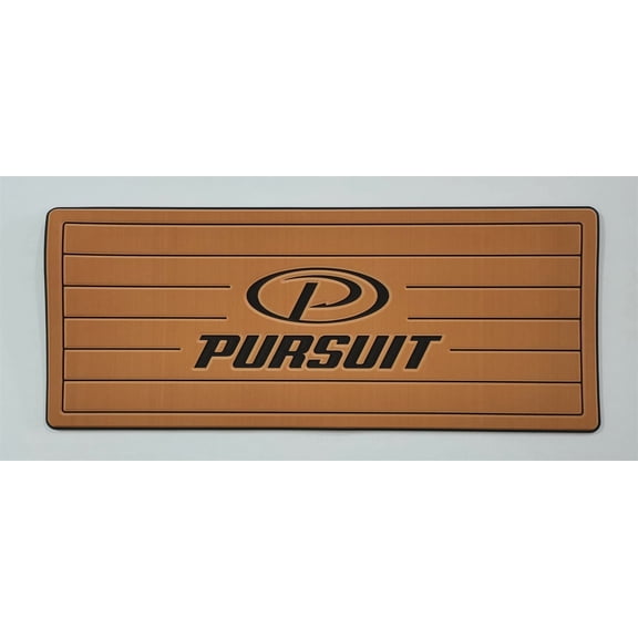 Self-Adhesive Helm Pad for Pursuit Boats, 13mm EVA Foam Non-Slip Marine Mat, Peel and Stick Faux Teak Decking Protection Pad