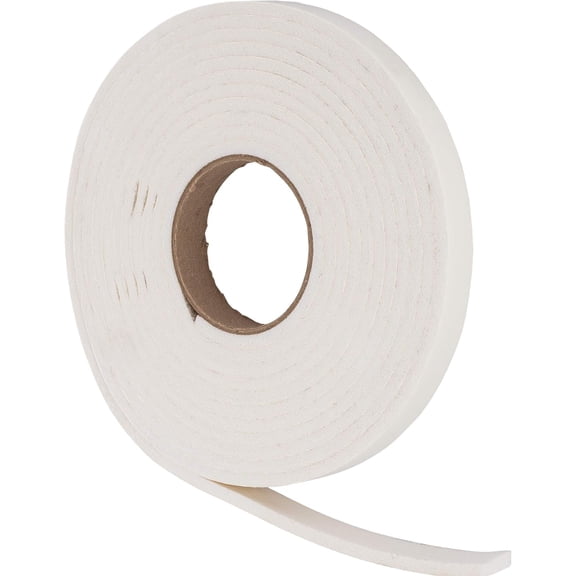 Self Adhesive High Density Vinyl Foam Weather Interior or Exterior Use (1" Wide)