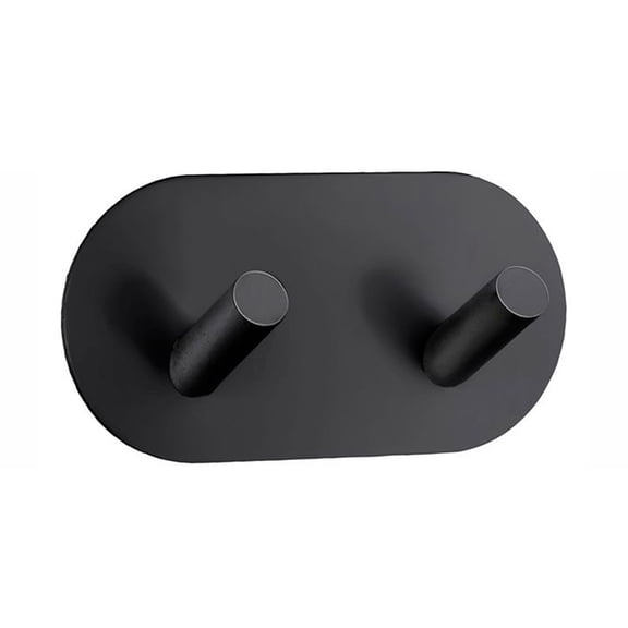 Self-Adhesive Hook Black Stainless Steel BB1091