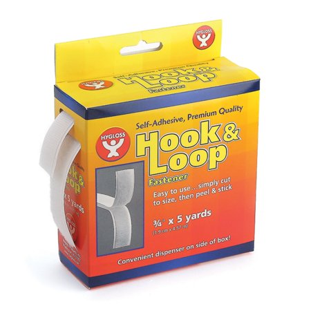 Self-Adhesive Hook & Loop Fastener Roll, 3/4" x 5 yds. | Bundle of 5