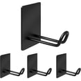 thumbnail image 1 of Self Adhesive Hooks Heavy Duty, Large Stainless Steel Towel Hooks, No Drill Sticky Hooks, Long Stick on Shower Wall Hooks for Hanging Hat Coat, 1 of 5