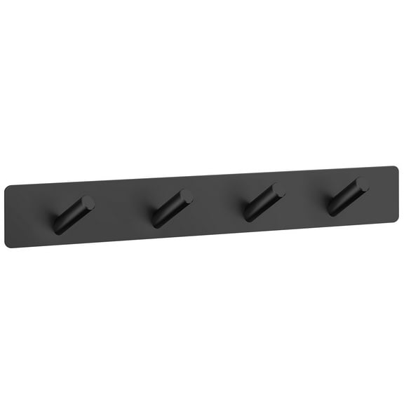 Self Adhesive Hooks, Heavy Duty Stainless Steel Wall Hooks for Towels Keys Coats Bathroom Kitchen, 4 Hooks