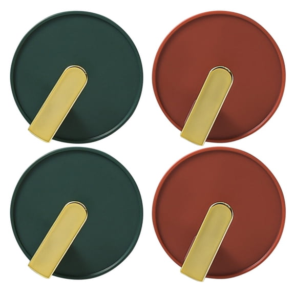 Self Adhesive Hooks Non- Punching 4 Pcs Sticky Multipurpose Storage Suction Cup Wall Mount Clothing Hanger