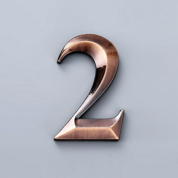 Self-Adhesive House Numbers 0-9, ABS Plastic Address Numbers for Mailbox and Door, Easy Peel and Stick Installation for Indoor and Outdoor Use(B)