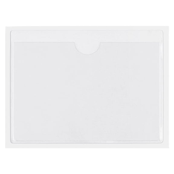 Self Adhesive Label Holder Pockets, PVC Card Sleeves for Organizing, Filing, Home Office Storage, Shelving, Bins and Labeling
