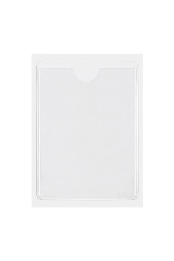Self Adhesive Label Holders, PVC Card Pockets, Clear Plastic Label Holder , Top Open Index Card Holders Peel and Stick Label Pockets for Card Storage Bin(6.3×9.3 inch）