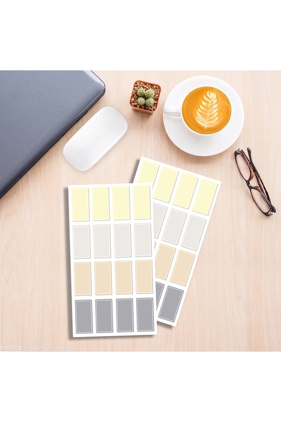 Self-Adhesive Label Stickers 10 Pack - Waterproof Reusable Name Tags for Home Organization Office Supplies - Handwritten Notes Removable Decorative Labels for Jars Containers Cosmetics