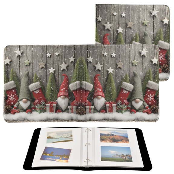 Self-Adhesive Leather Photo Album Gift For Memories Christmas-dwarf