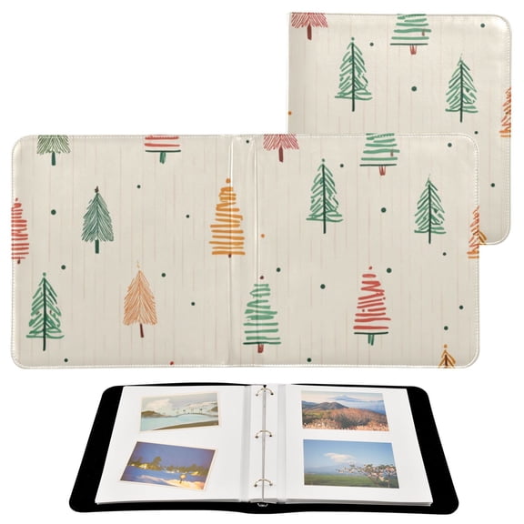 Self-Adhesive Leather Photo Album Gift For Memories Stripes