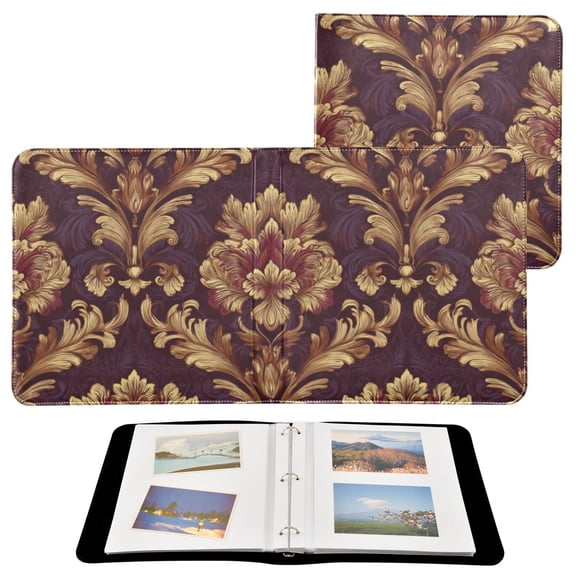Self-Adhesive Leather Photo Album Gift For Memories in The Style Of Baroque