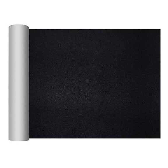 Self-Adhesive Leather Repair Patch, Black, 10" x 24" for Couches, Car Seats, Sofas, Vinyl Upholstery, Boats & Chairs
