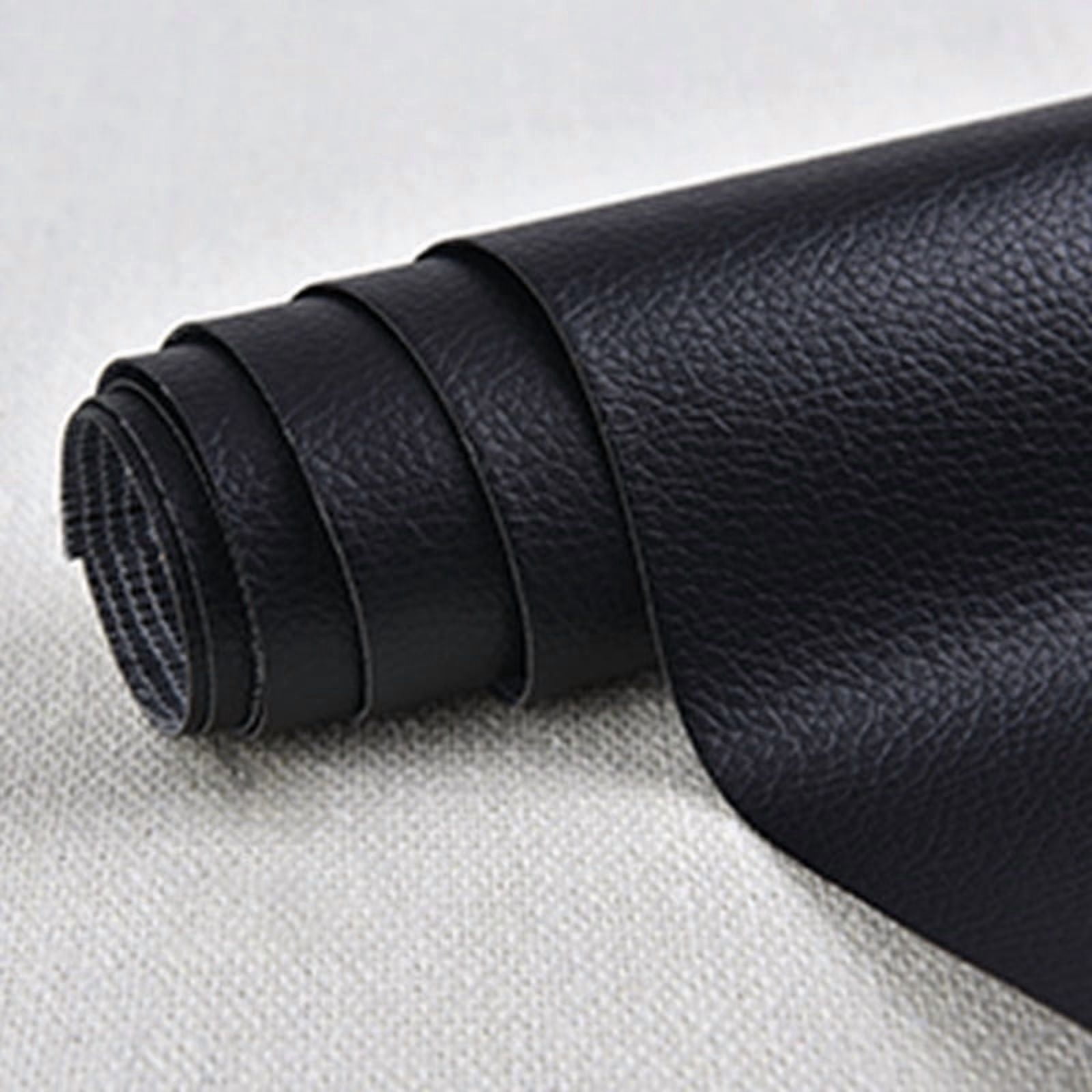 Self Adhesive Leather Repair Patch Couch Sofa Seat Chair Renovation Sticker Large Patches for Furniture 50x137cm black 50x137cm black