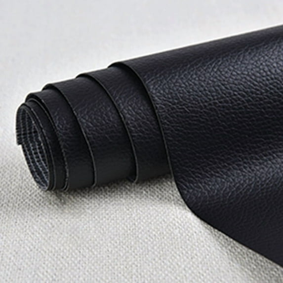Self Adhesive Leather Repair Patch Couch Sofa Seat Chair Renovation Sticker Large Patches for Furniture 50x137cm black 50x137cm black