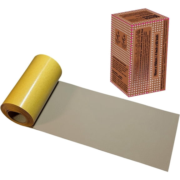 Self-Adhesive Leather Repair Tape - Beige 60" x 4" (150x10 cm). Your Quick and Easy -in-One Upholstery-Quality Leather Repair Kit for Sofas,  Seats, DIY, Crafting