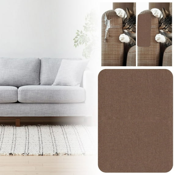 Self-Adhesive Linen Fabric Patch, 8X11 Inch Beige Repair Patch For Sofas, Couches, Furniture, Bags & Car Seats, No-Sew Iron-On Fabric Repair Tape For Holes & Tears (1-Pack)