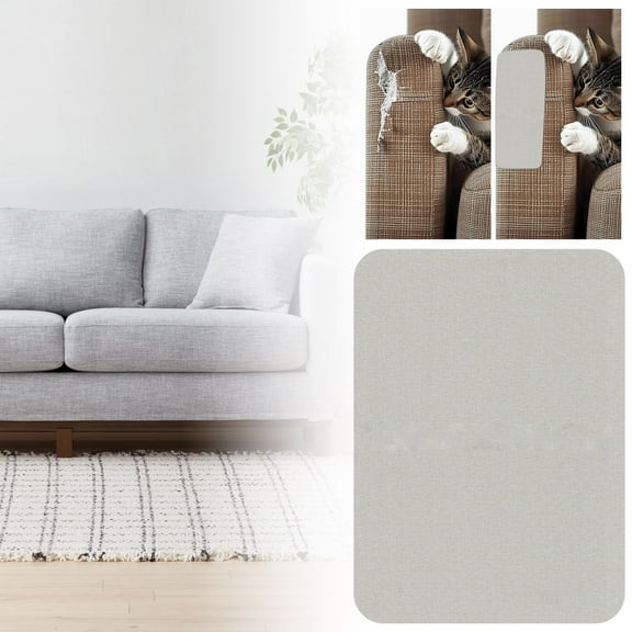 Self-Adhesive Linen Patch/ 1 Pcs 8 X11 Inch Linen Repair Adhesive Fabric Patch For Sofas Couch Furniture Bags Car Seats (Beige)