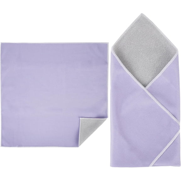 Self Adhesive Magic Cloth Makeup Bag, Portable Protective Cosmetic Pouch, Camera Lens Wrap, Travel Organizer for Beauty Essentials, Travel, Gifts & Daily Use (lightpurple, 17.71 inch)